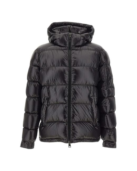 Herno Black Polar Tech Down Jacket for men