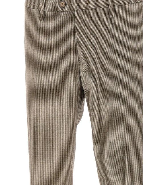 Pantaloni Con Motivo Pied-De-Poule di Re-hash in Gray da Uomo