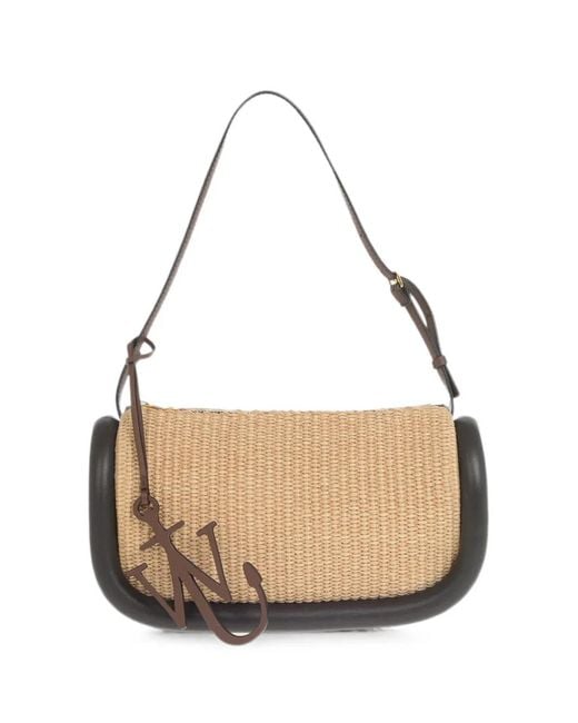 J.W. Anderson Natural The Bumper Raffia Shoulder Bag