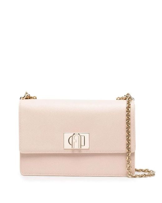 Furla Pink 1927 Logo Mini Crossbody Handbag