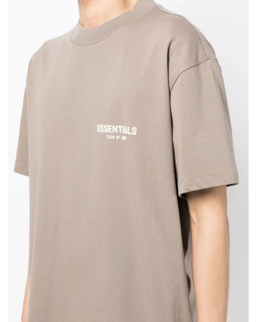 Fear Of God Natural Logo-Print Short-Sleeve T-Shirt for men