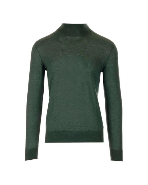 Al Duca D'aosta Green Roll-Neck Long-Sleeve T-Shirt for men