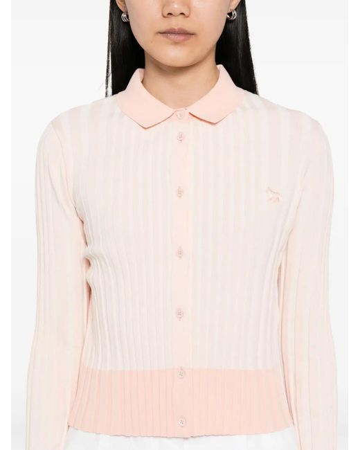 Maison Kitsuné プリーツ カーディガン Pink
