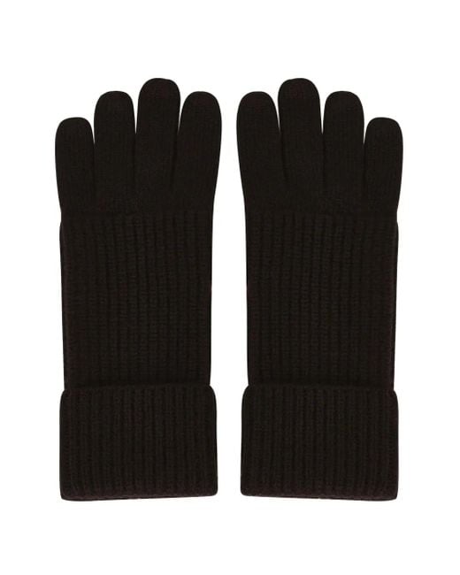POTAMY Black Ribbed Gloves