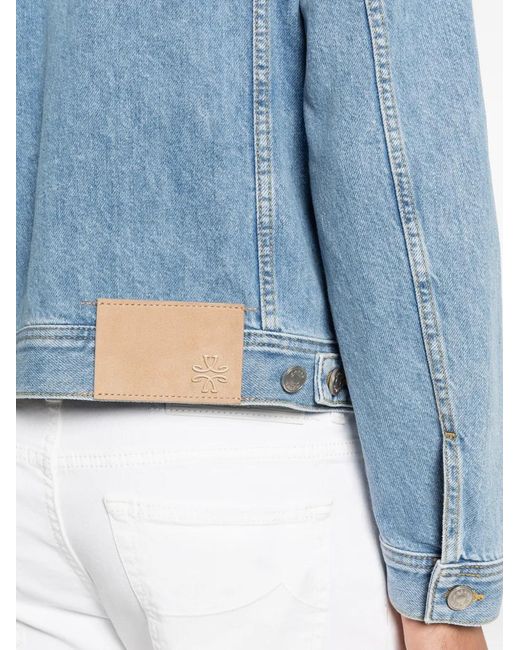 Jacob Cohen Blue Button Denim Jacket for men