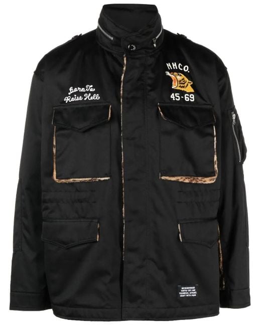 Neighborhood Black M-65 Padded Jacket for men