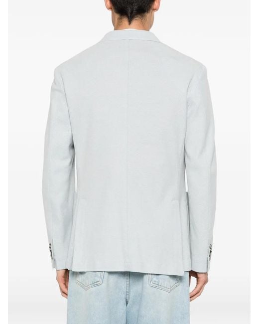 Manuel Ritz White Blazer À Motif À Pois for men
