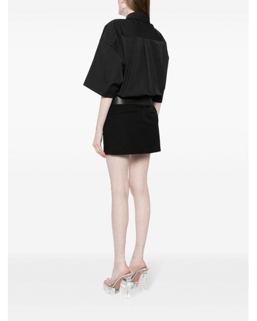 Alexander Wang Mini-jurk Met Ceintuur in het Black