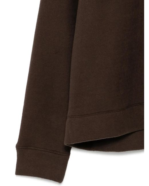James Perse Brown Half-Zip Sweater for men