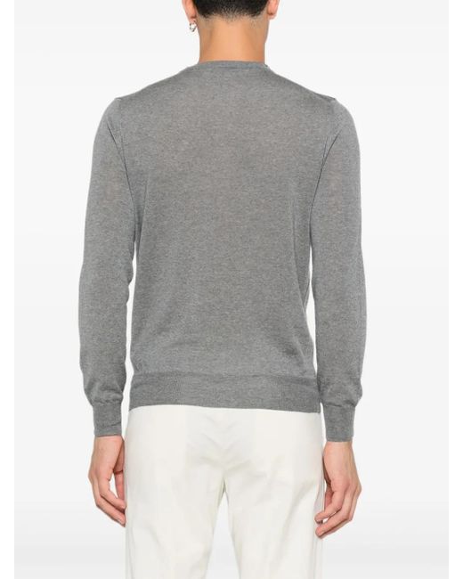 Maglione Girocollo di Canali in Gray da Uomo