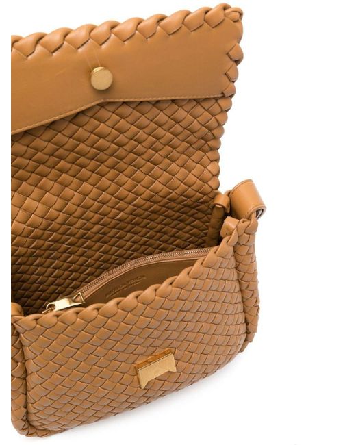 Bottega Veneta Brown Cobble Leather Shoulder Bag