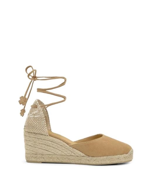 Castaner Metallic Carina Flower-Charm Espadrilles