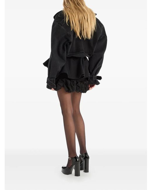 ROTATE BIRGER CHRISTENSEN Black Crepe Mini Skirt