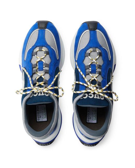 Gucci Blue Run Suede Sneaker for men