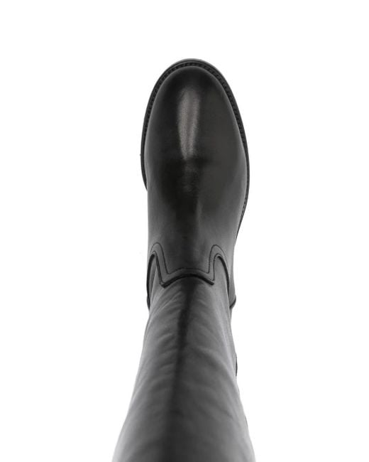 CURIOSITÉ Black 30Mm Leather Knee-High Boots