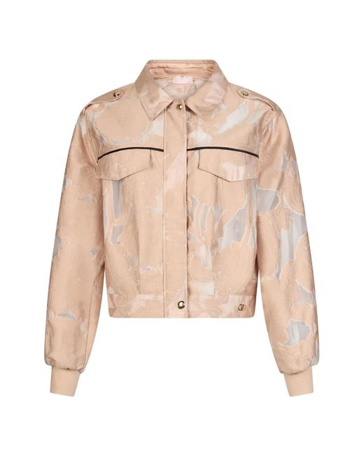 Liu Jo Natural Organza Jacquard Jacket