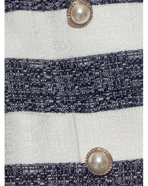 Kate Spade Blue Striped Mini Skirt