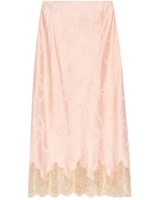 LoveShackFancy Pink Malina Skirt