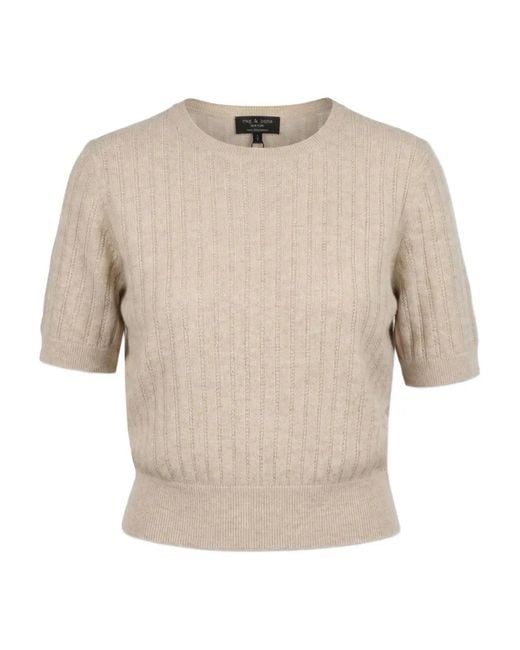 Rag & Bone Natural Cashmere T-Shirt