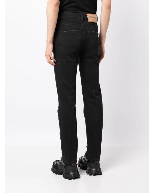 Iceberg Black X Looney Tunes Straight-Leg Jeans for men
