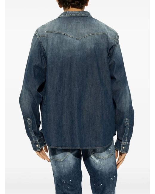 DSquared² Denim Overhemd in het Blue voor heren