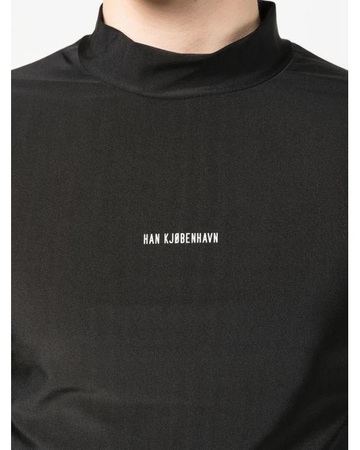 Han Kjobenhavn Black Logo-Print T-Shirt for men