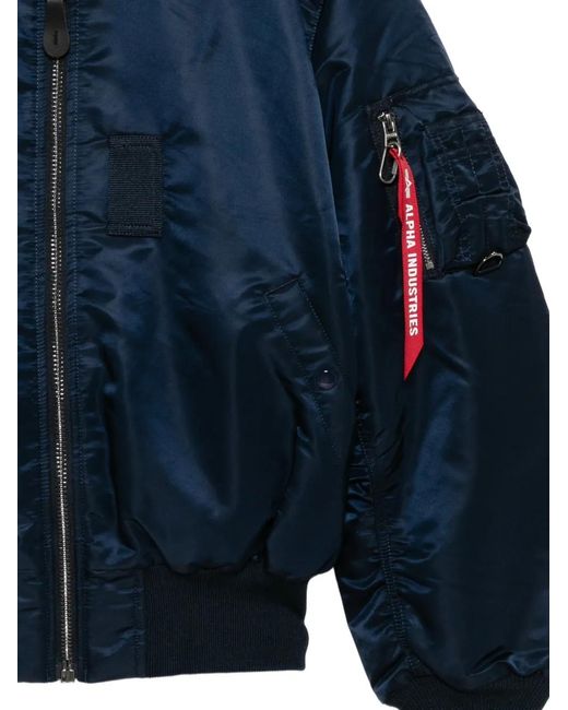 Mastermind Japan Blue Mastermind World X Alpha Industries B-15 Flight Jacket for men