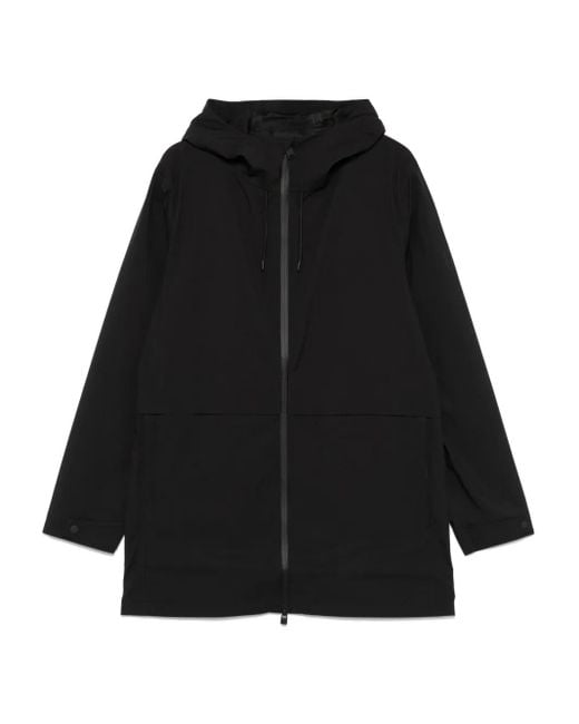 Rains Black Suva Hardshell Coat for men