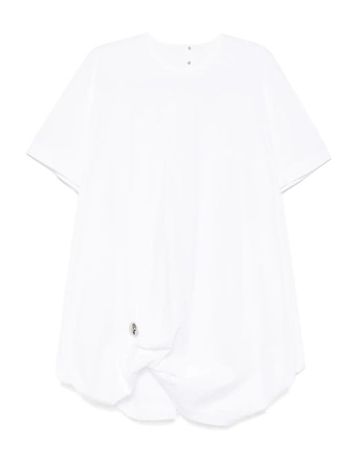 JNBY White Drawstring-Hem Dress
