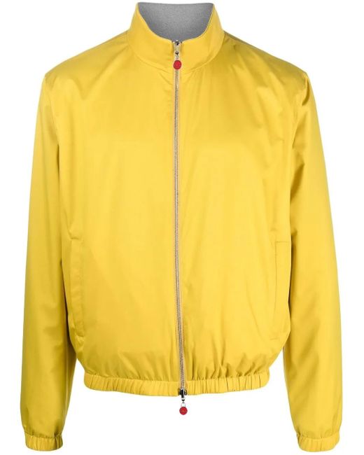 Veste Bomber À Col Montant Kiton pour homme en coloris Yellow
