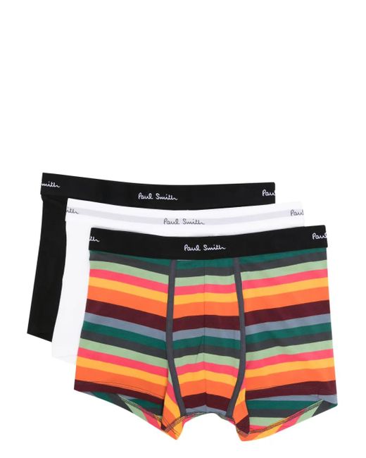 Set Di 3 Boxer Con Logo di Paul Smith in Red da Uomo