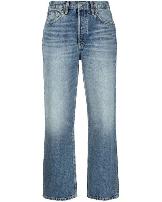 Re/done Blue 90S Low Slung Jeans