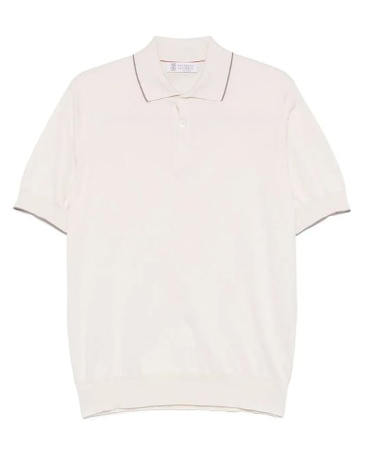 Brunello Cucinelli White T-Shirts And Polos for men