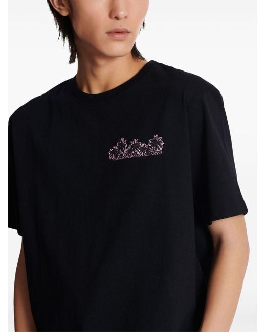 Balmain T-Shirt mit Club-Print in Black für Herren