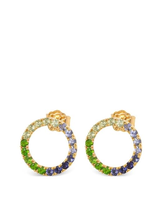 Tous Metallic Circle Earrings