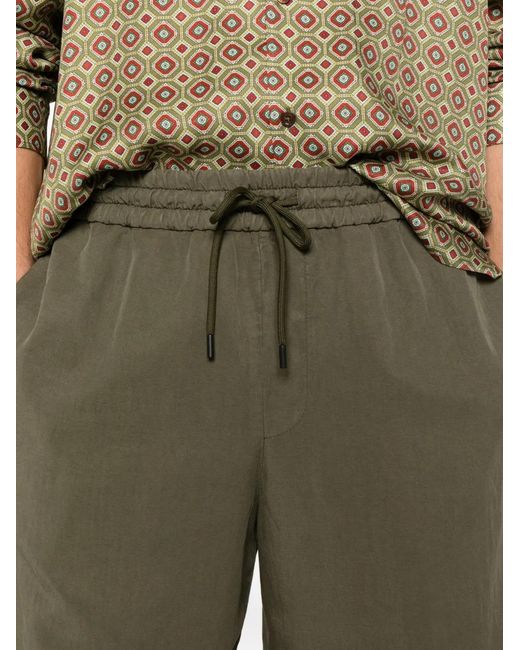 Dondup Green Drawstring-Waist Shorts for men