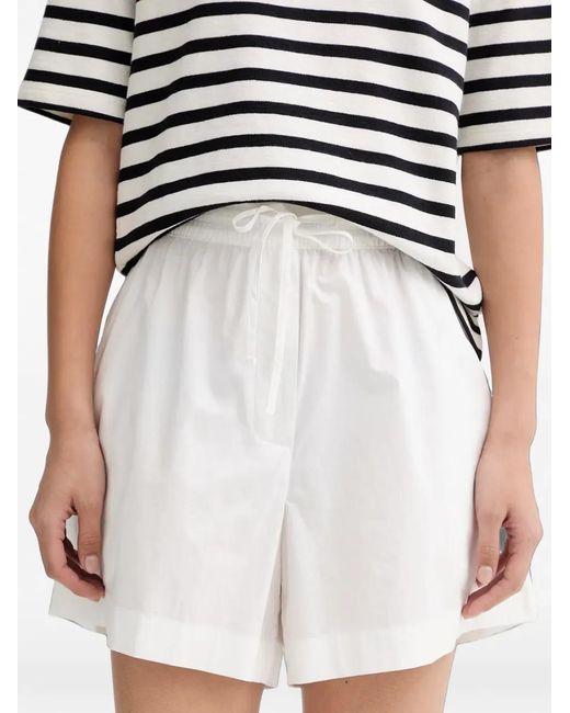 Marc O' Polo White Drawstring Elasticated Cotton Shorts