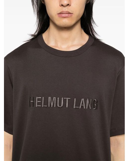 Helmut Lang T-Shirt Met Geborduurd Logo in het Black voor heren
