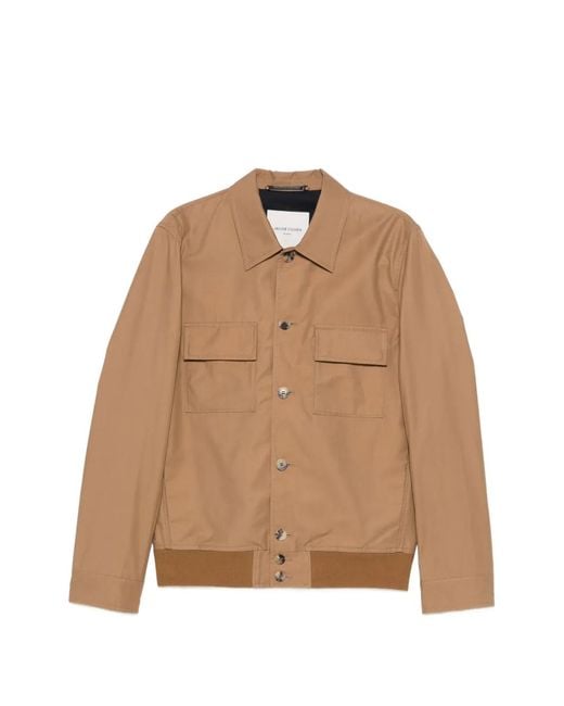 Jacob Cohen Natural Front-Pocket Shirt Jacket for men