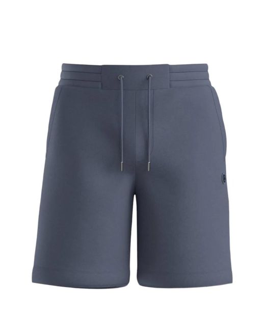 Boss Blue Drawstring Track Shorts for men