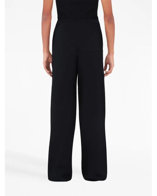 Ferragamo Blue Three-Pocket Straight Trousers for men