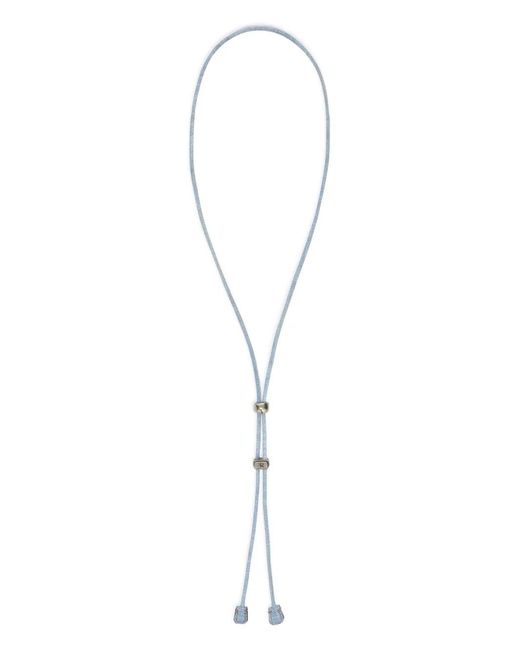 Ermanno Scervino White Marocain Necklace