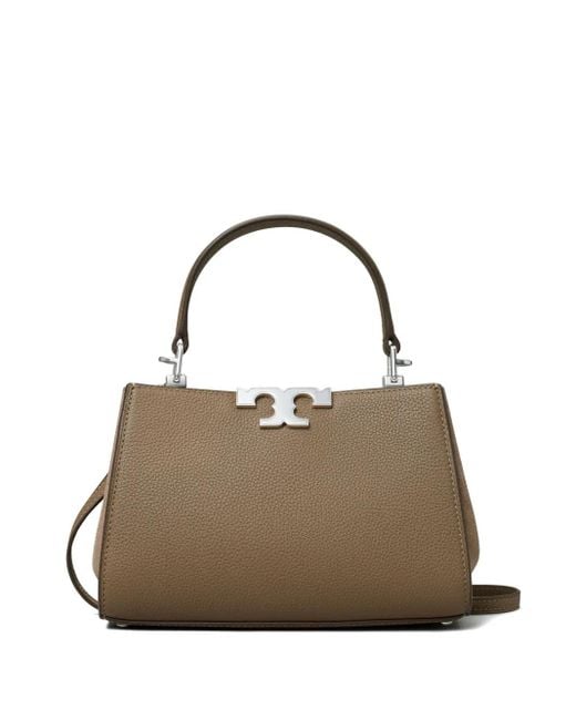 Tory Burch Metallic Mini Eleanor Pebbled Satchel