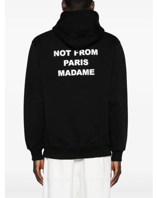 Drole de Monsieur Black Not From Paris Madame Hoodie for men