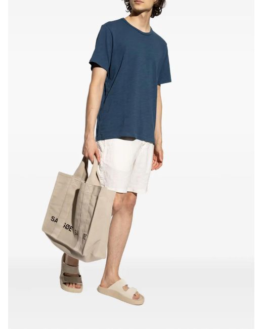 Rag & Bone White Linen Shorts for men