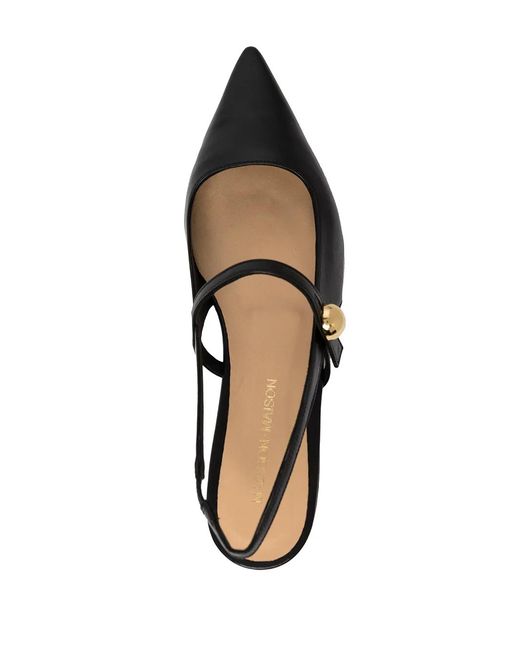 Madison Maison Black Slingback Ballerina Shoes