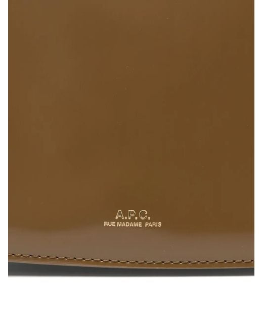 A.P.C. White Large Le B-Side Cross Body Bag