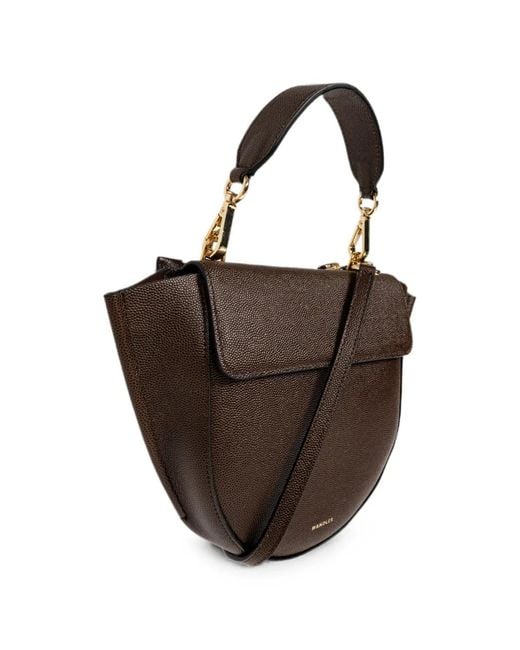 Wandler Brown Mini Hortensia Leather Tote Bag