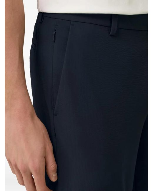 Boggi Blue B Tech Seersucker Shorts for men