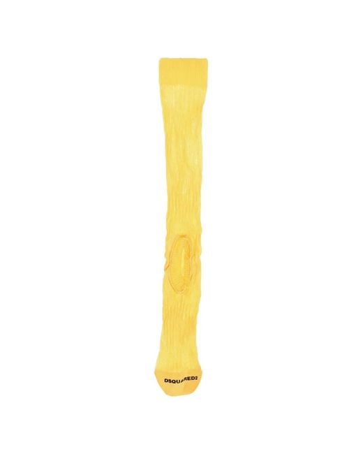 DSquared² Metallic Ribbed Cut-Out Socks